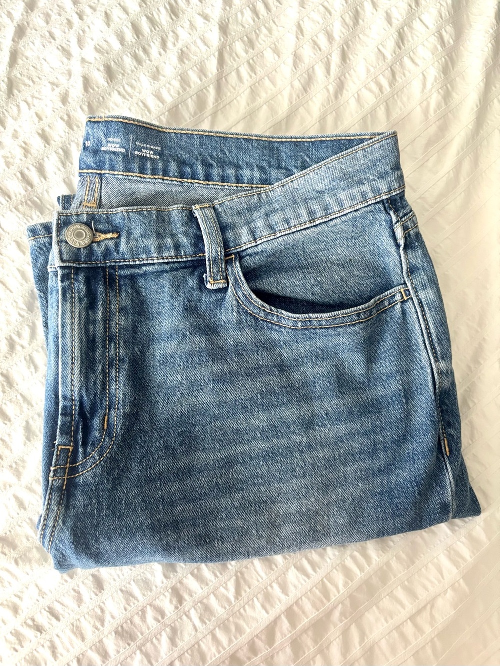 Old Navy Wow Boyfriend Blue Jeans - Straight Fit Boyfriend Jeans